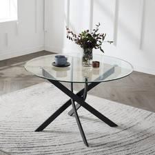 Modern 6 Seater Round Glass