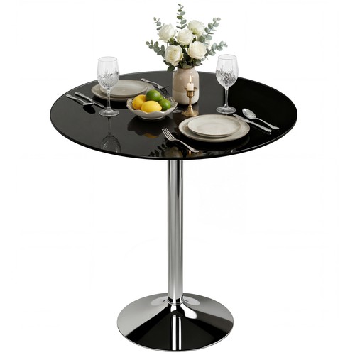 Homcom round bar table - table,, dining
