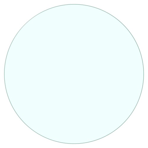 Belofay tempered glass - glass, round