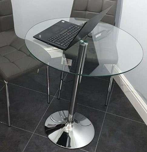 Small round glass dining - small, table