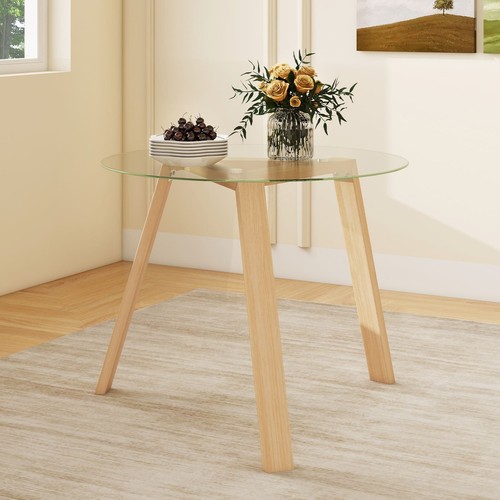 Round glass dining - round,
