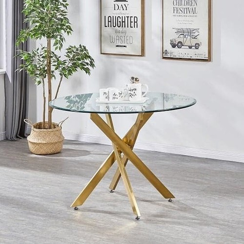 Daytona round clear glass - round,