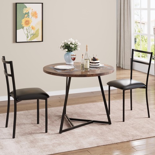 Pcs round dining table 2 - 3,