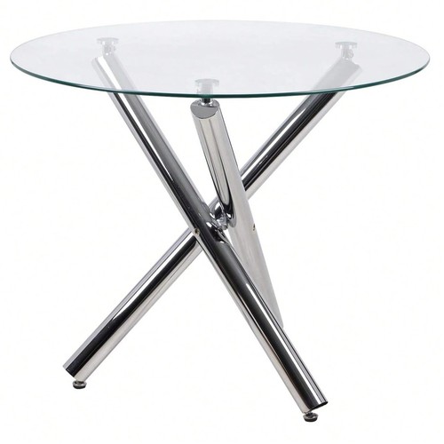 Modern round 8mm glass top - modern,